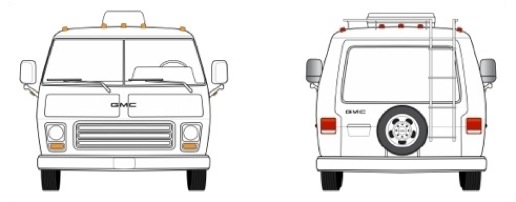 GMC front and rear views